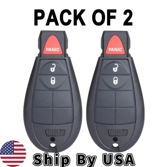 2008-2017 Chrysler Dodge Jeep 3-Button Fobik Key/ M3N5WY783X / 433 MHz (AFTERMARKET)